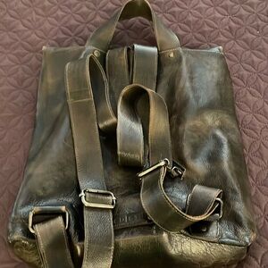 Leather ruck sack